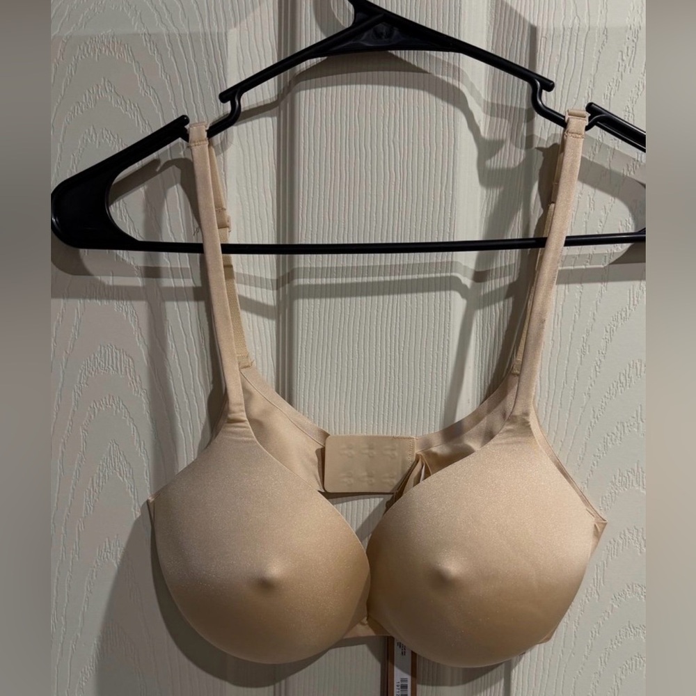 skims ultimate nipple push up bra sand 34c